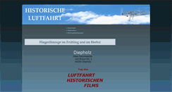 Desktop Screenshot of historischeluftfahrt.de